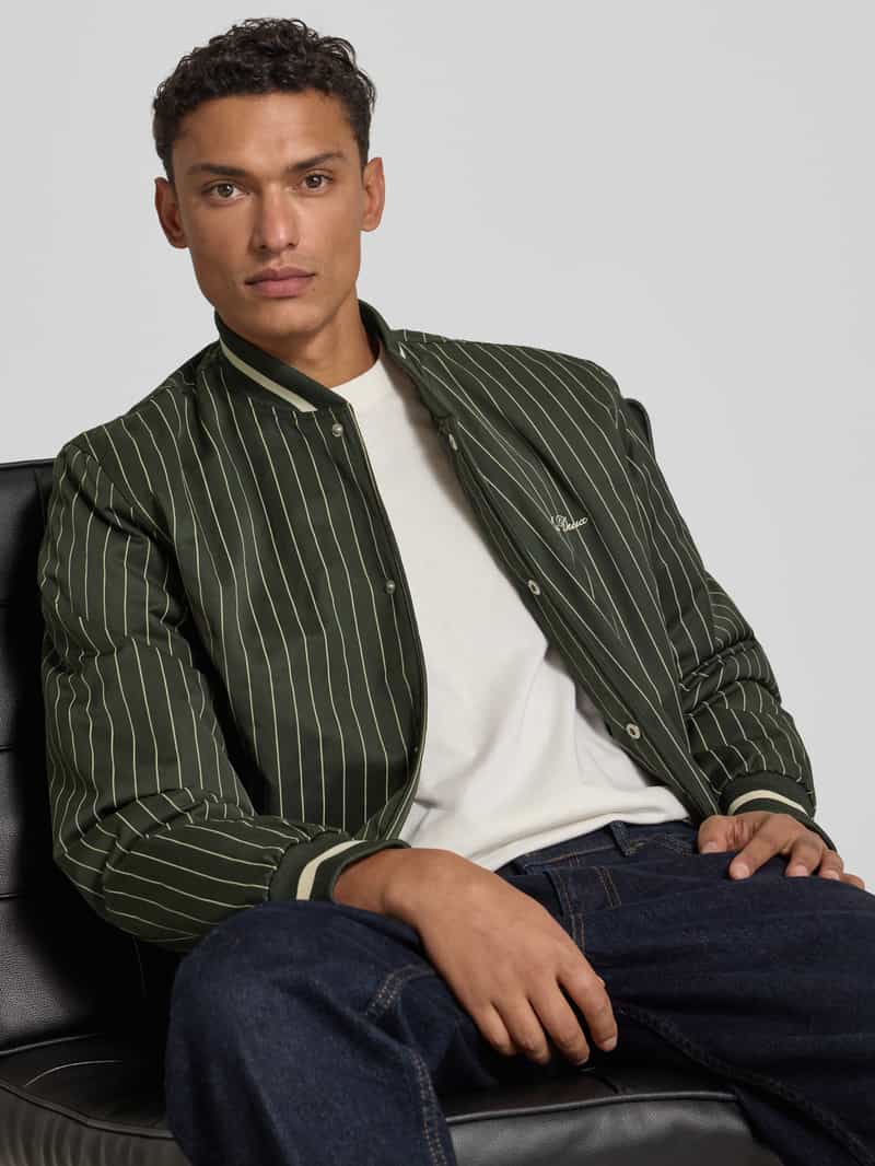 Les Deux Bomberjack met labelstitching model 'Varsity Tech'
