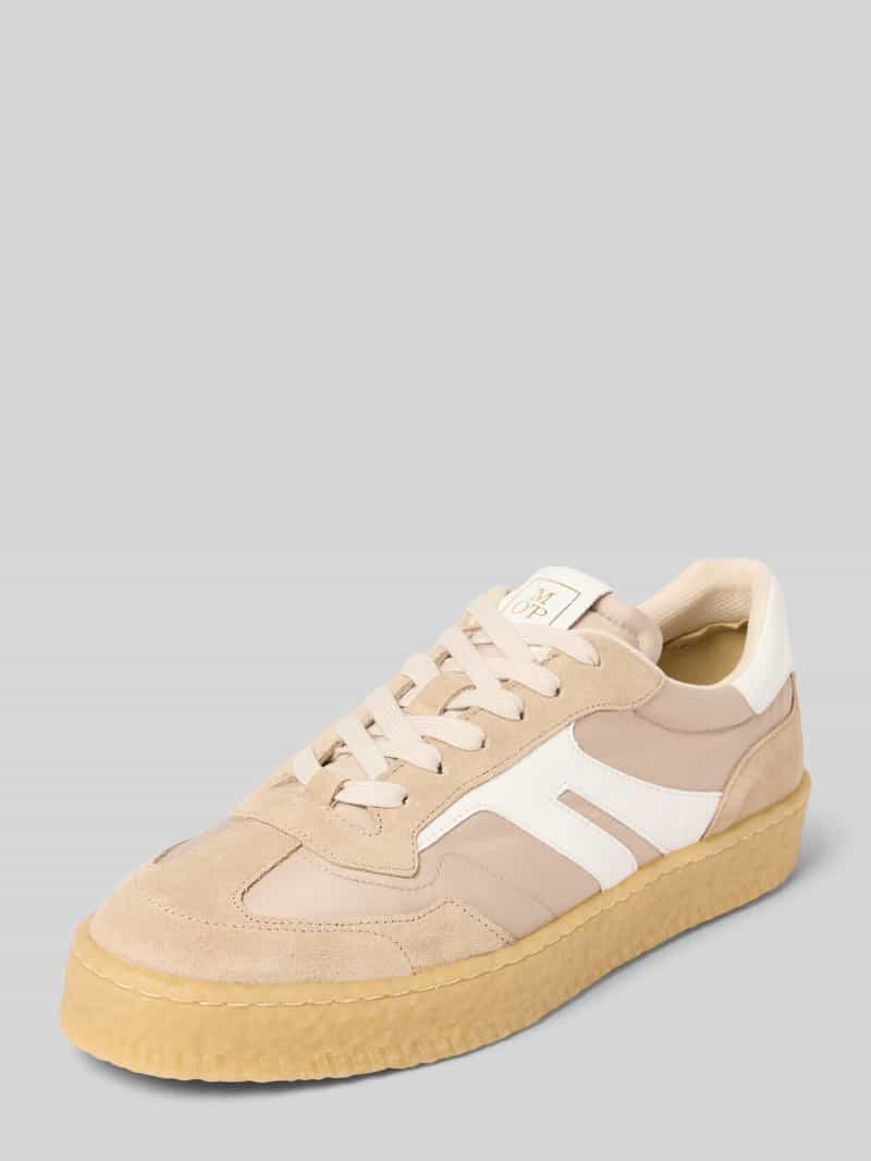 Low-top-sneakers van echt mix van leer en textiel model 'Cortney W2M'