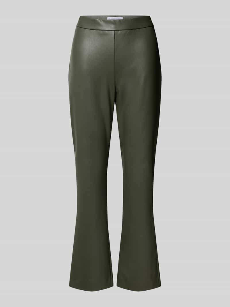 RAFFAELLO ROSSI Flared bootcut broek in leerlook model 'MACY'