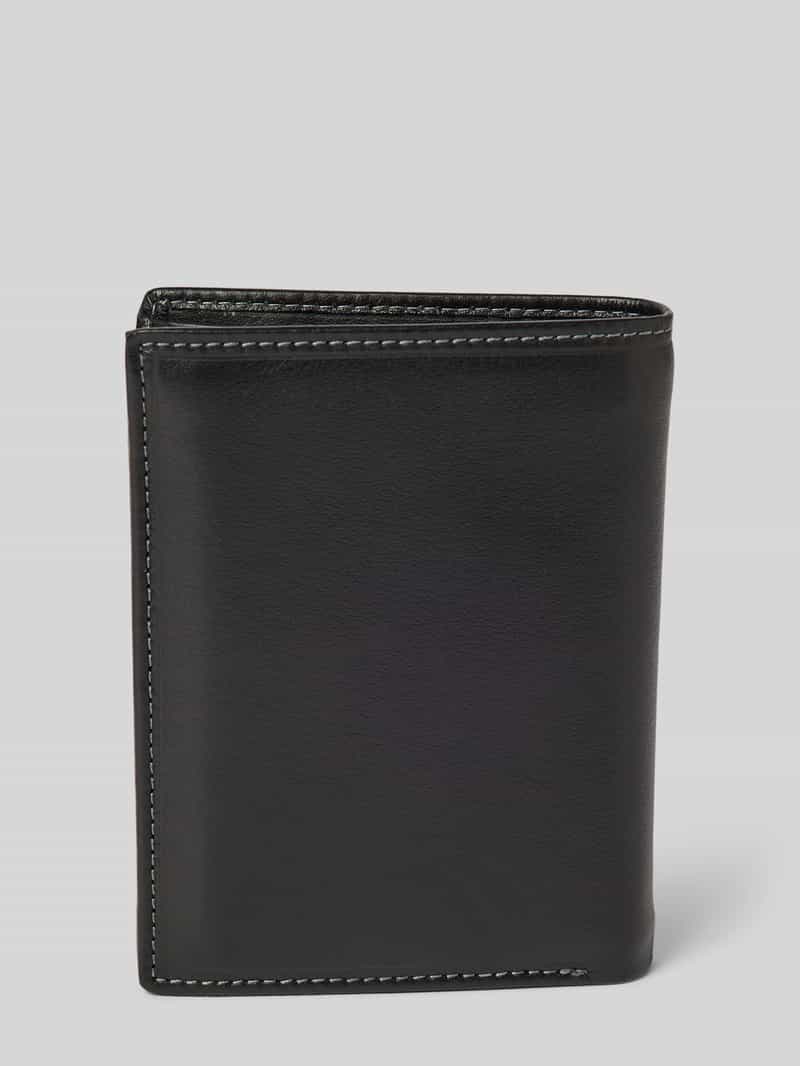 camel active Leren portemonnee met logo-applicatie model 'VEGAS'