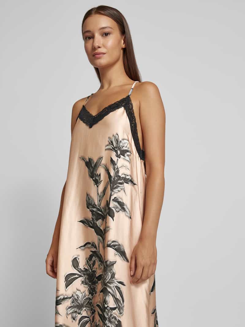 miss goodlife Midi-jurk van viscose met kant