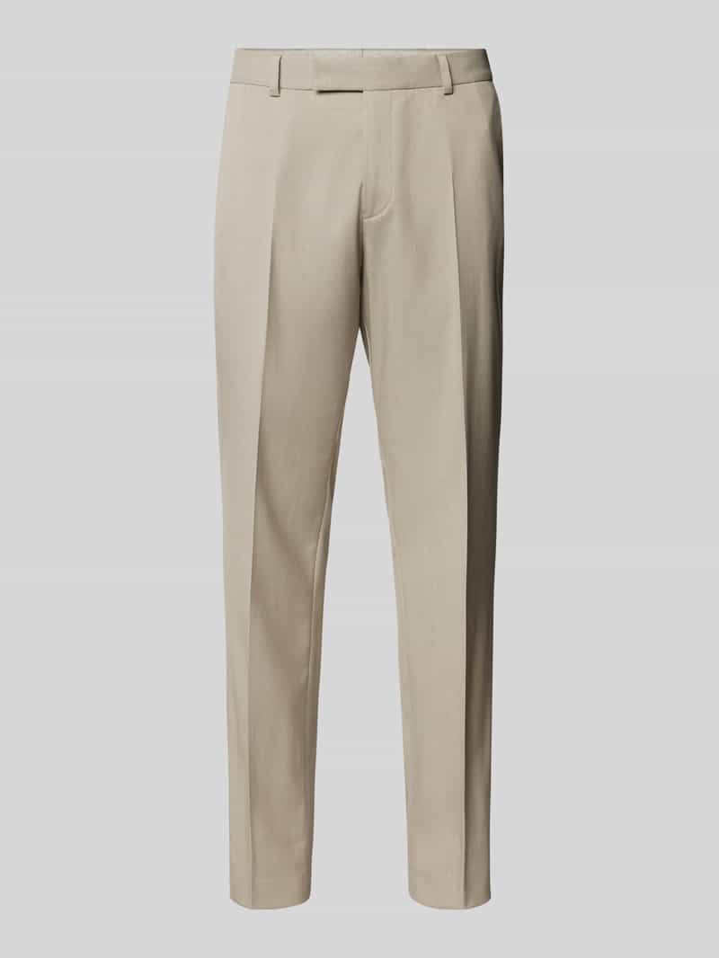 Carl gross Regular fit pantalon met persplooien, model 'Sendrik'