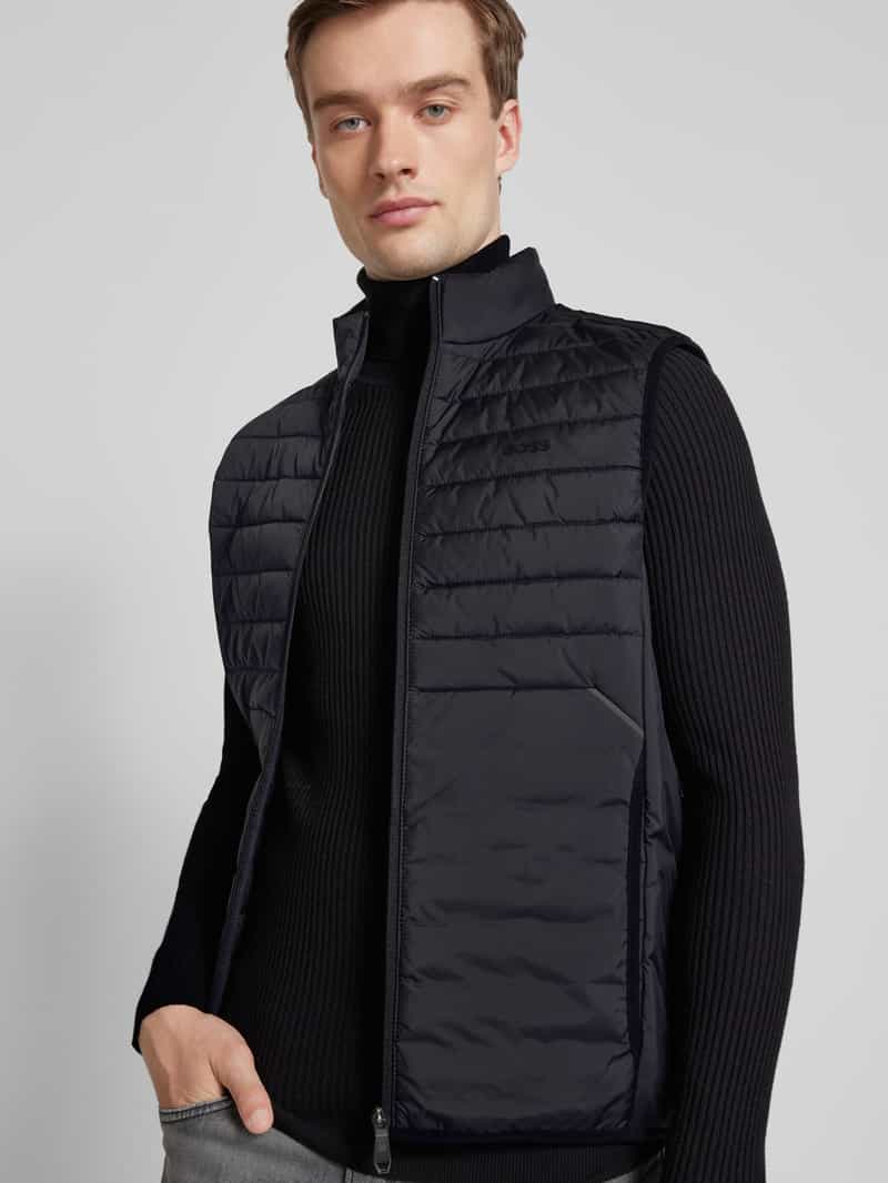 BOSS Green Bodywarmer met opstaande kraag