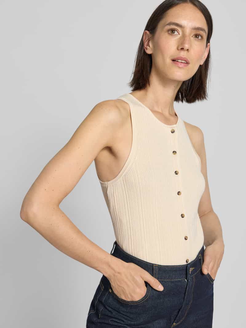 Selected Femme Regular fit gebreide top van viscosemix model 'TRIXIE'