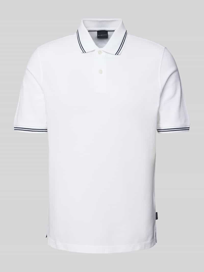 Bugatti Regular fit poloshirt met labeldetail