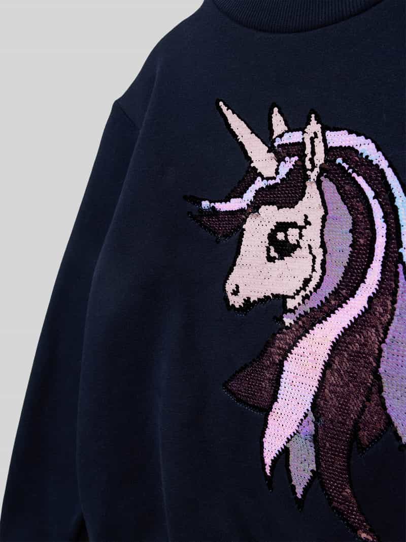 Tom Tailor Regular fit sweatshirt van katoenmix met interactief design
