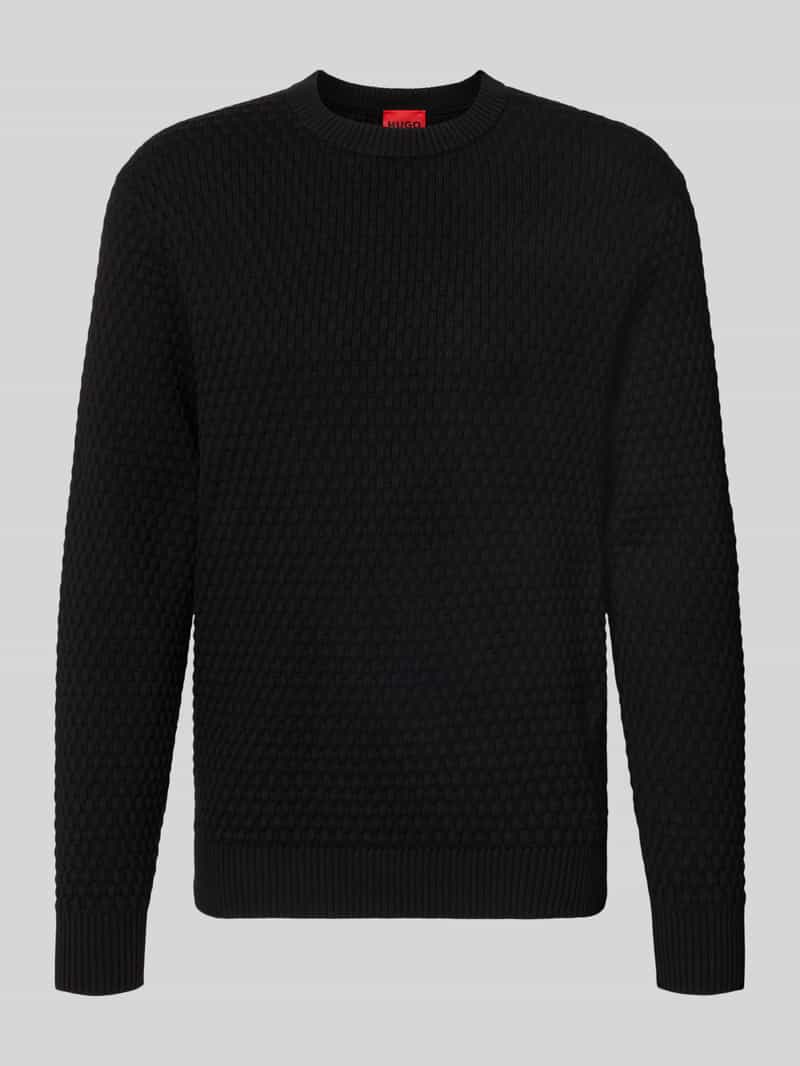 HUGO Regular fit pullover van pure katoen model 'Sylas'