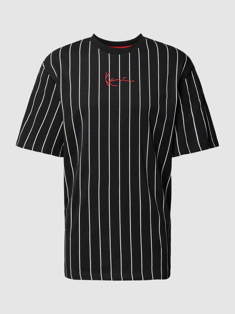 Karl Kani T-shirt met krijtstreep