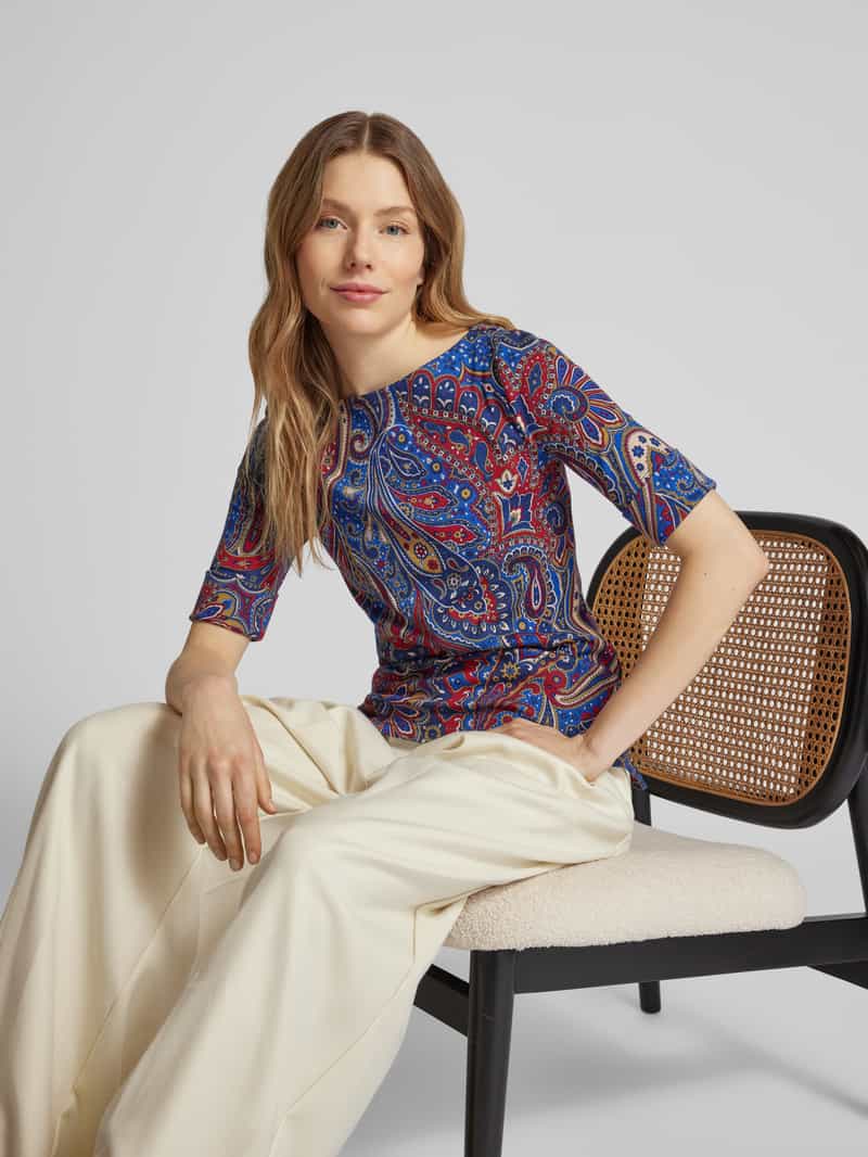 Lauren Ralph Lauren T-shirt met 3 4-mouwen