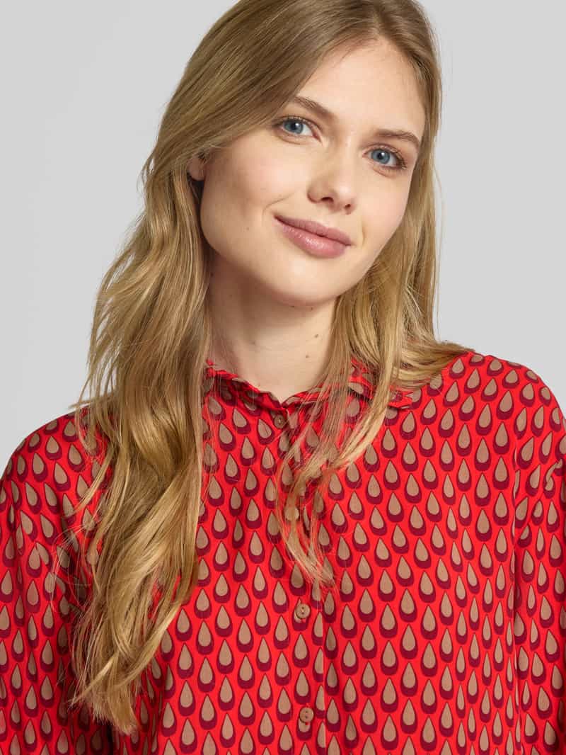 Christian Berg Woman Slim fit overhemdblouse met manchetten