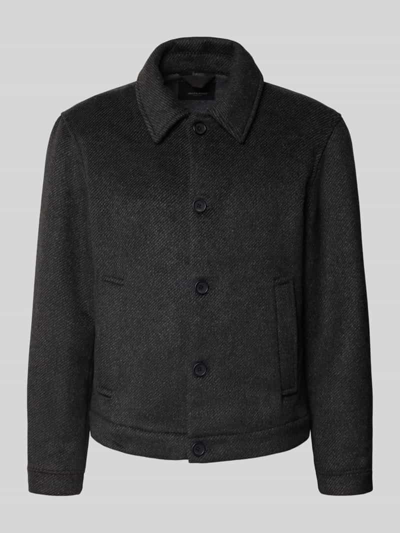 JACK & JONES Premium Overhemdjack met platte kraag en knoopsluiting