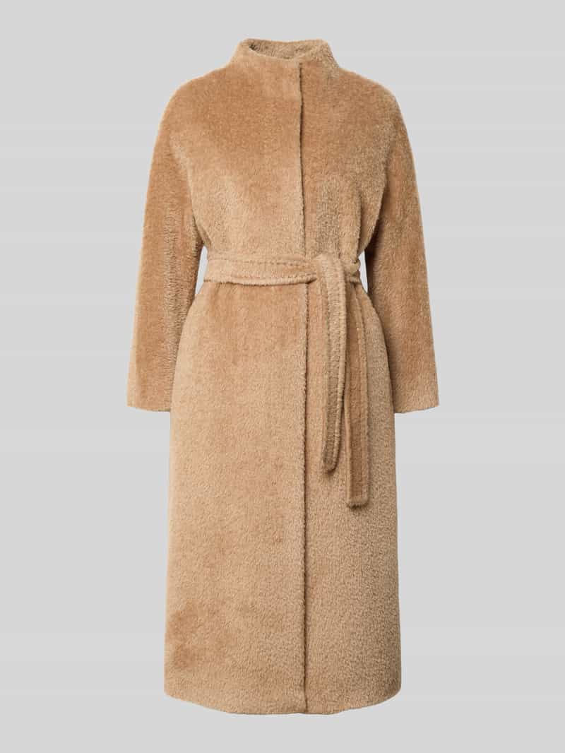 Max Mara Studio Lange wollen jas van alpacamix model 'FERITO'