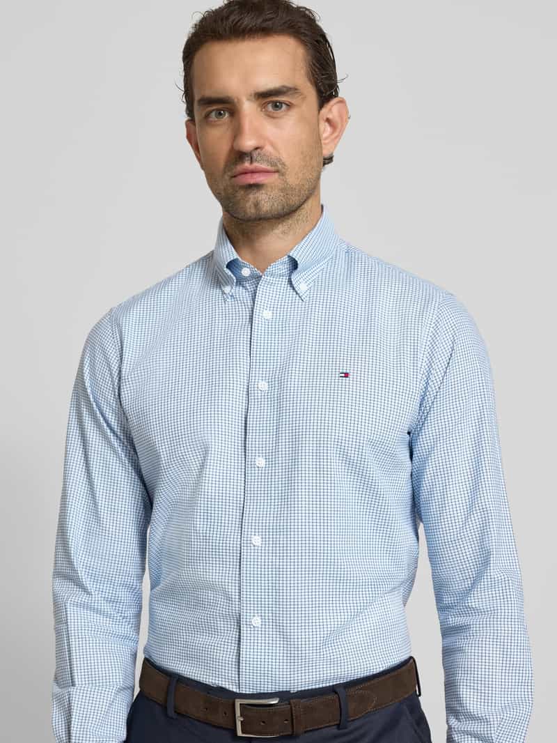 Tommy Hilfiger Regular fit zakelijk overhemd van puur katoen