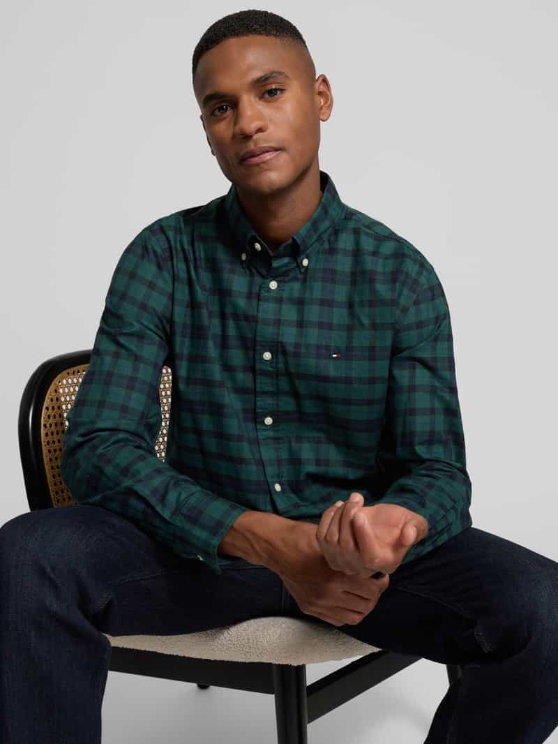 Tommy Hilfiger Regular fit vrijetijdsoverhemd van puur katoen model 'MERCERIZED'