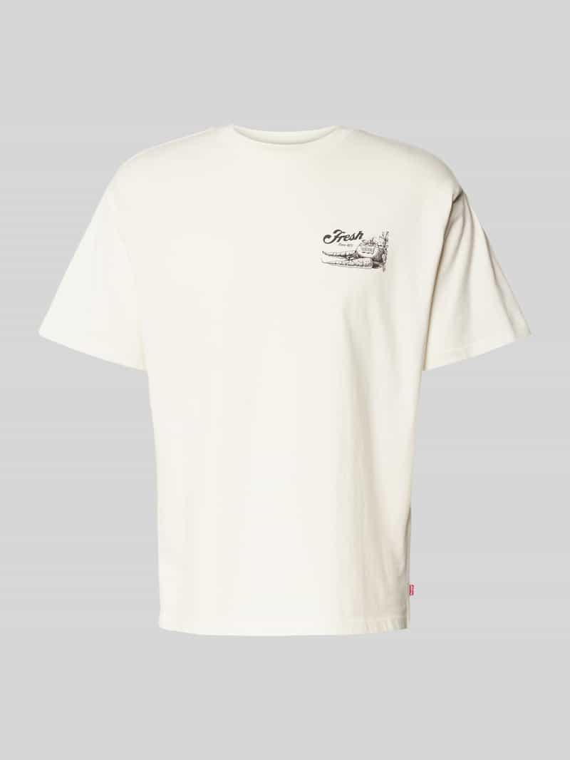 Levi's T-shirt met labelprint