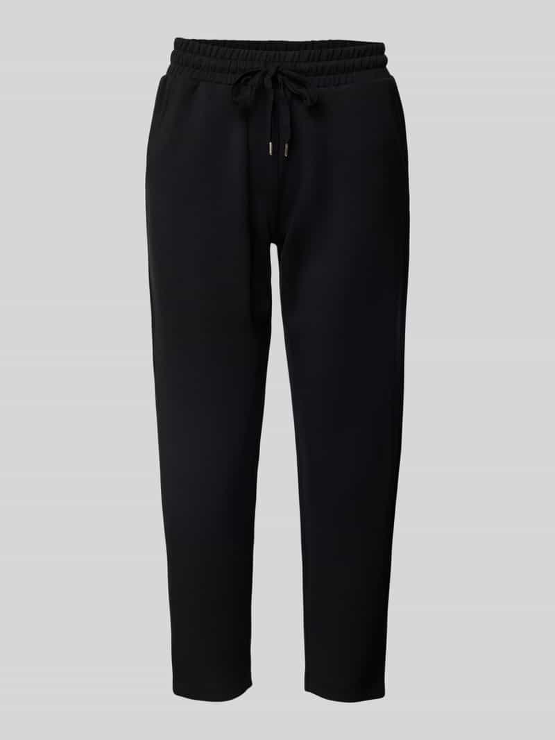 Sweatpants met paspelzakken aan de achterkant