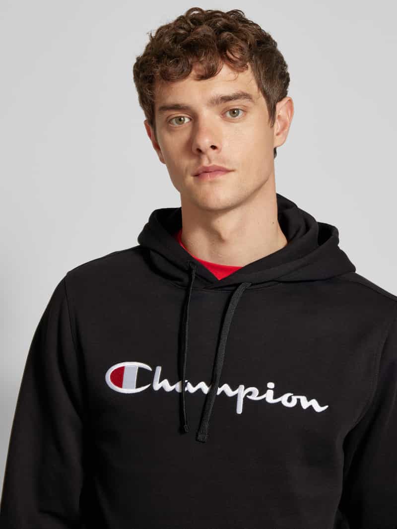 Champion Hoodie met labelstitching