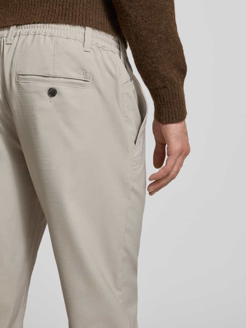 MCNEAL Tapered fit stoffen broek met Elastische band