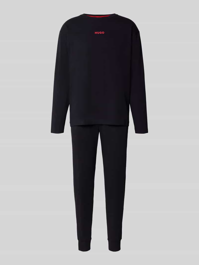 HUGO Regular fit pyjama van katoenmix