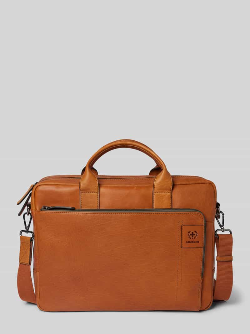 Strellson Laptoptas van leermix met hengsels model 'HYDE PARK'