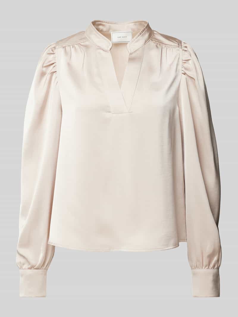 NEO NOIR Regular fit blouse met V-hals model 'Rosslyn'