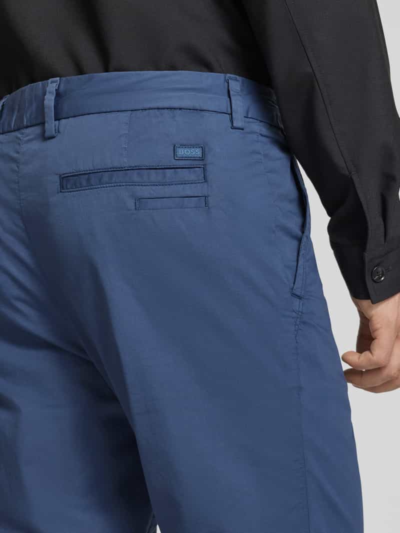 Boss Slim fit chino met ceintuurlussen model 'Kaiton'