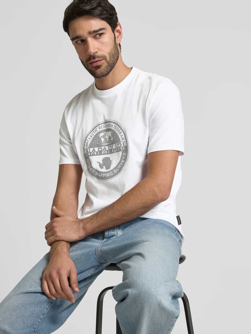 Napapijri T-shirt met labelprint