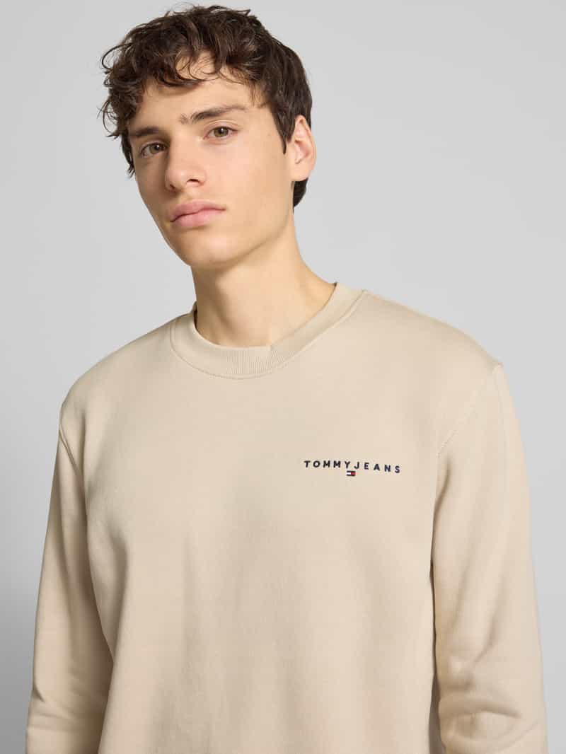 Tommy Jeans Regular fit sweatshirt van katoenmix