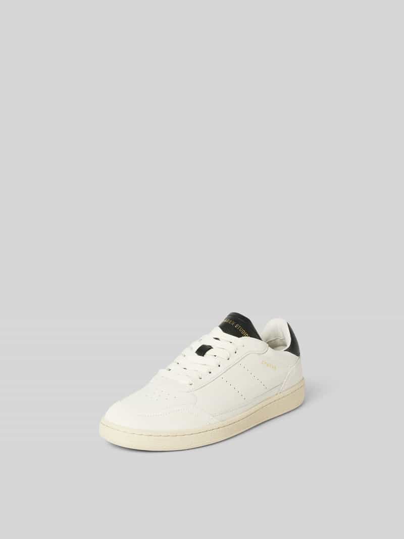 Sneakers met contrastgarnering