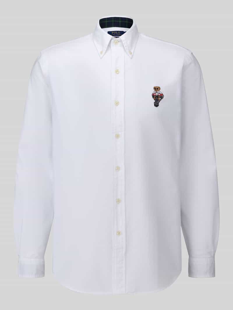 Polo Ralph Lauren Vrijetijdsoverhemd van puur katoen met geborduurd motiefdetail
