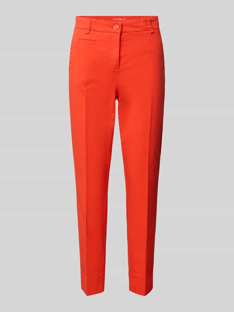 CAMBIO Skinny fit stoffen broek met persplooien model 'STELLA'