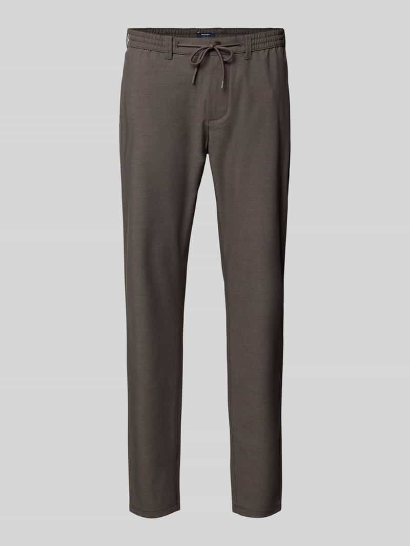 MCNEAL Tapered fit stoffen broek met elastische band