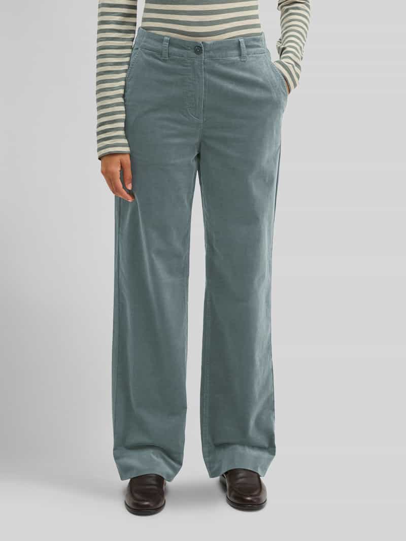 Marc O'Polo straight fit corduroy broek van katoenmix model 'LANDE WIDE'