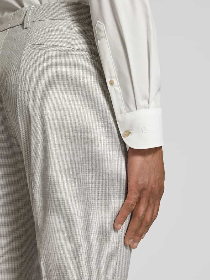 s.Oliver BLACK LABEL Regular fit pantalon van viscosemix met fijne geweven structuur
