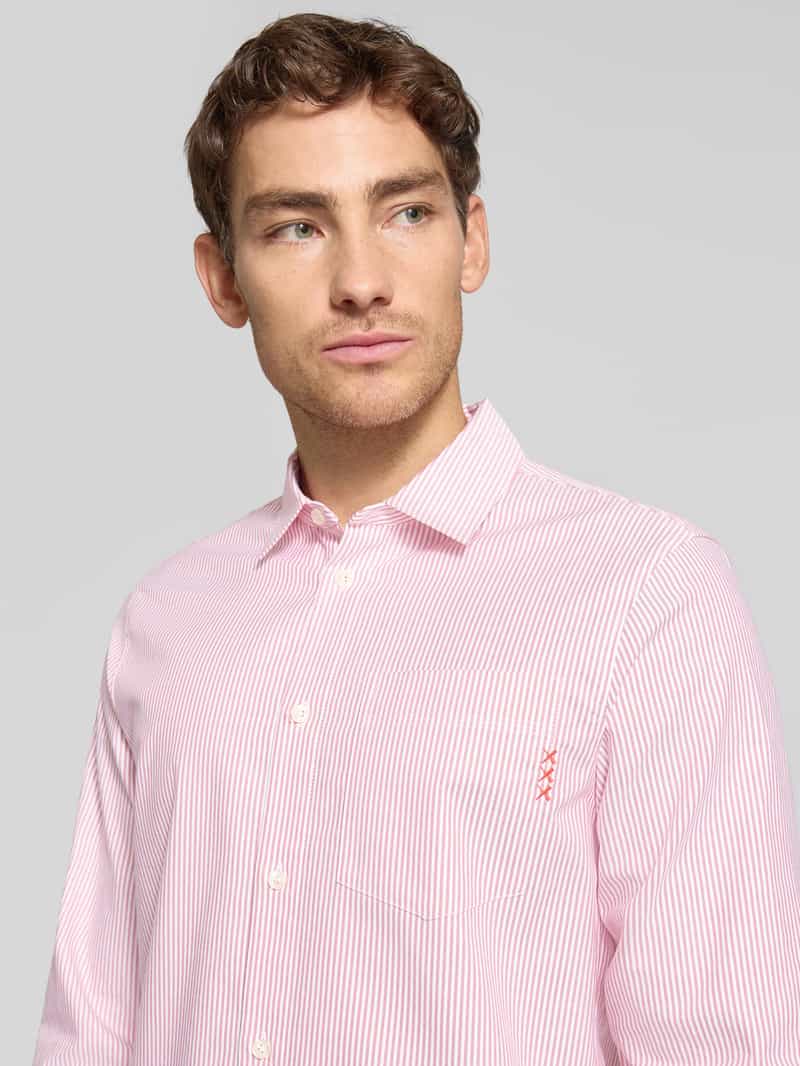 Scotch & Soda Regular fit vrijetijdsoverhemd met borstzak