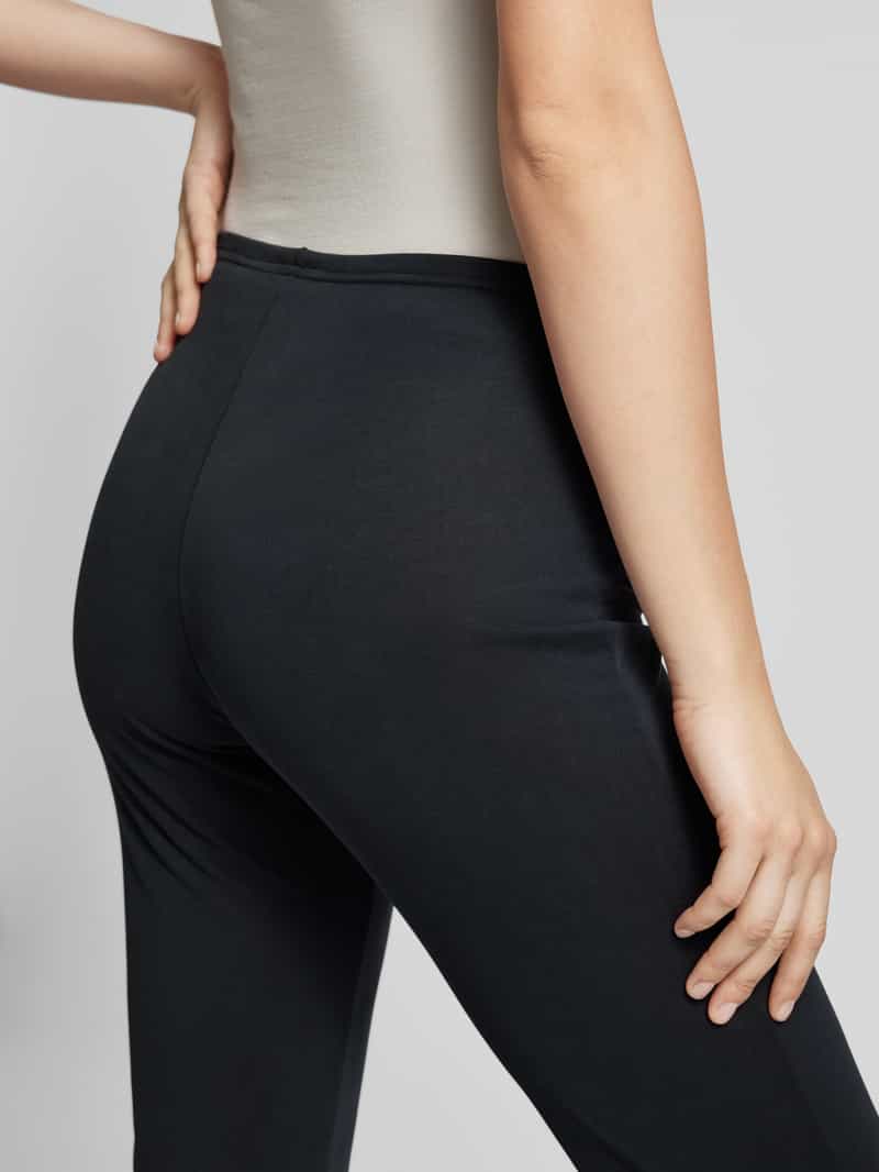 Weekday Flared cut stoffen broek met elastische band model 'Bea'