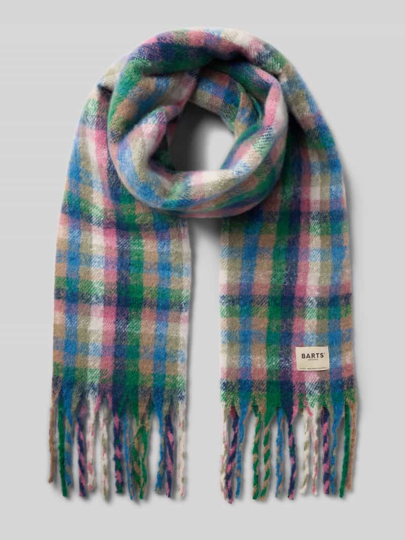 Sjaal met all-over motief model 'Plaity Scarf'