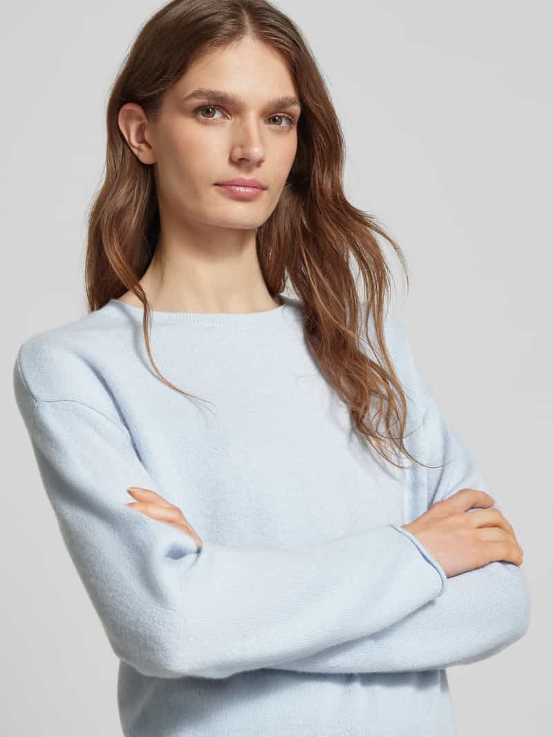 LUISA CERANO Gebreide pullover met geribde ronde hals