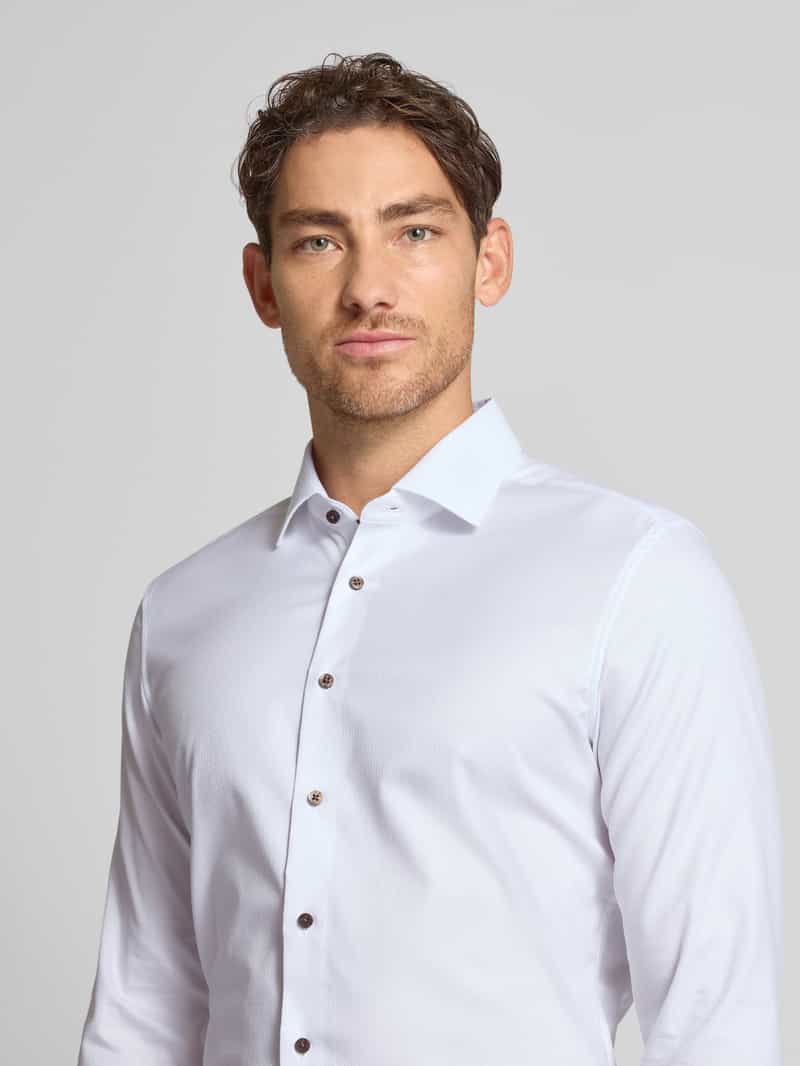 Eterna Slim fit zakelijk overhemd met knoopsluiting