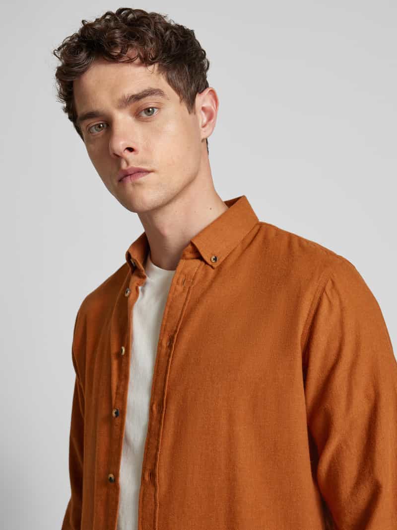 Blend Vrijetijdsoverhemd met platte kraag model 'Burley'