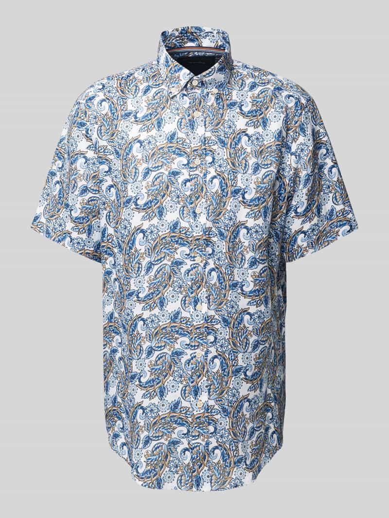 Christian Berg Men Vrijetijdsoverhemd met knoopsluiting