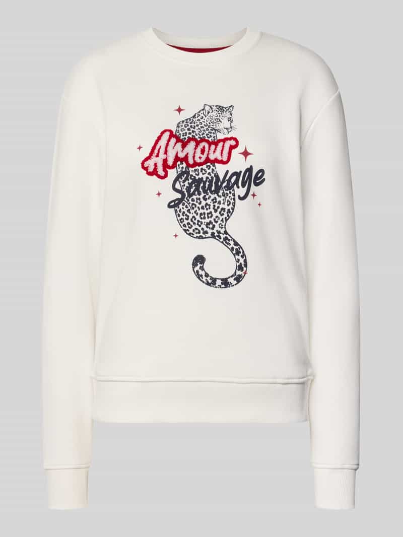Christian Berg Woman Sweatshirt met motiefprint en ronde halsuitsnijding