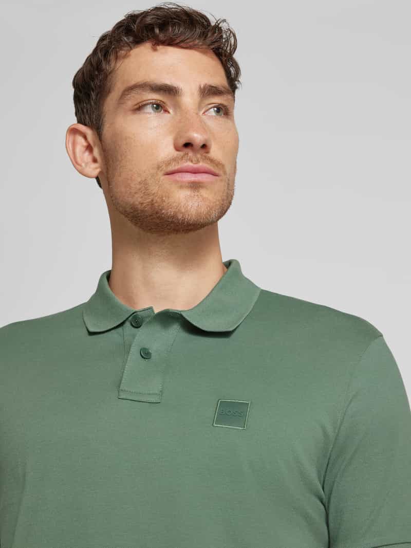 Boss Orange Poloshirt met korte knoopsluiting