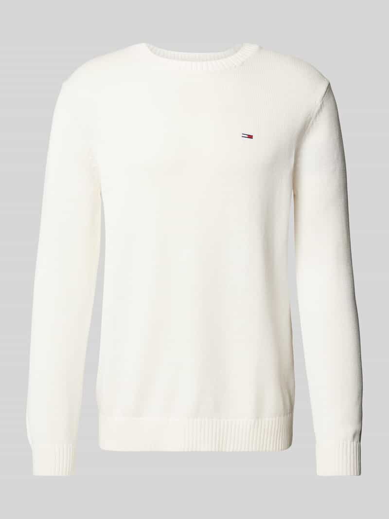Tommy Jeans Gebreide pullover met logostitching