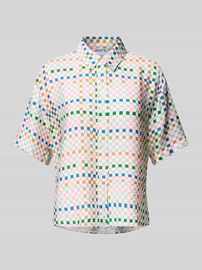 Jake*s Casual Regular fit blouse met 1 2-mouwen