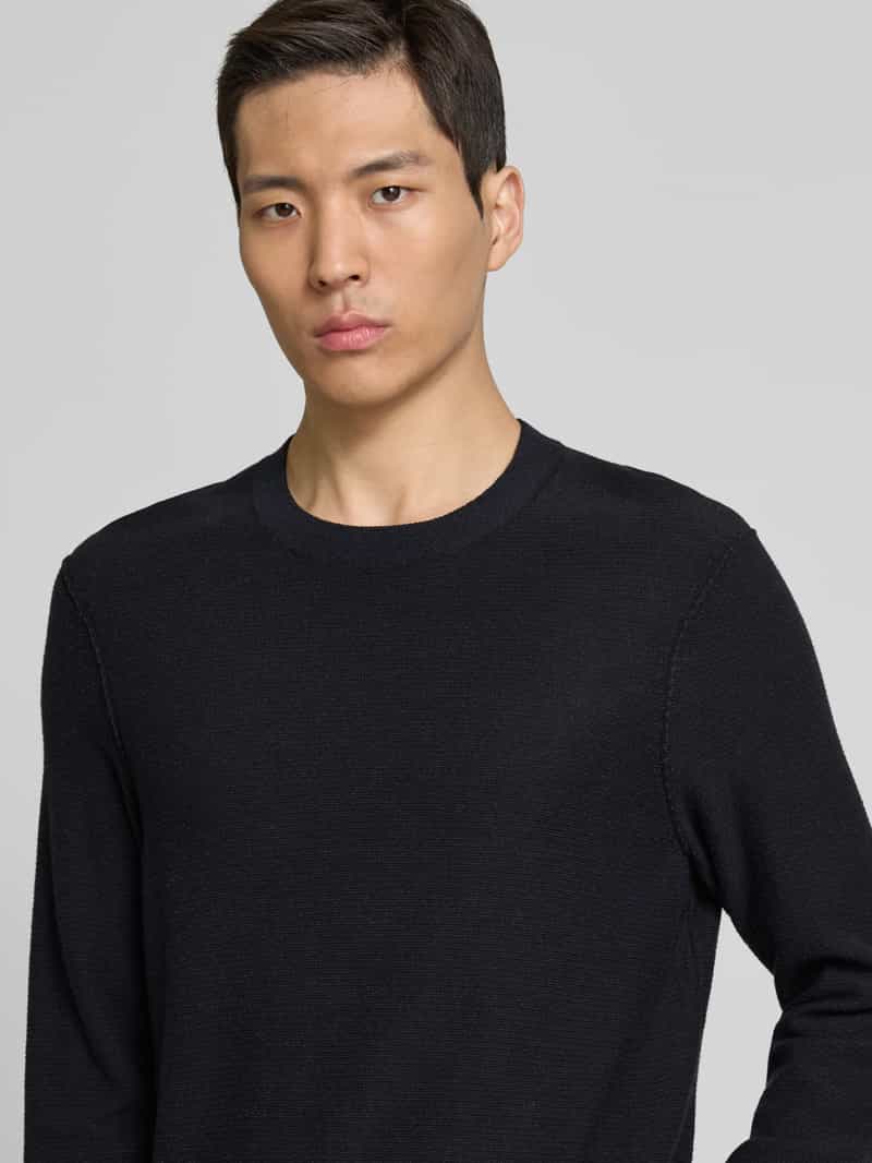 Marc O'Polo Regular fit gebreide pullover van een mix van katoen viscose en linnen