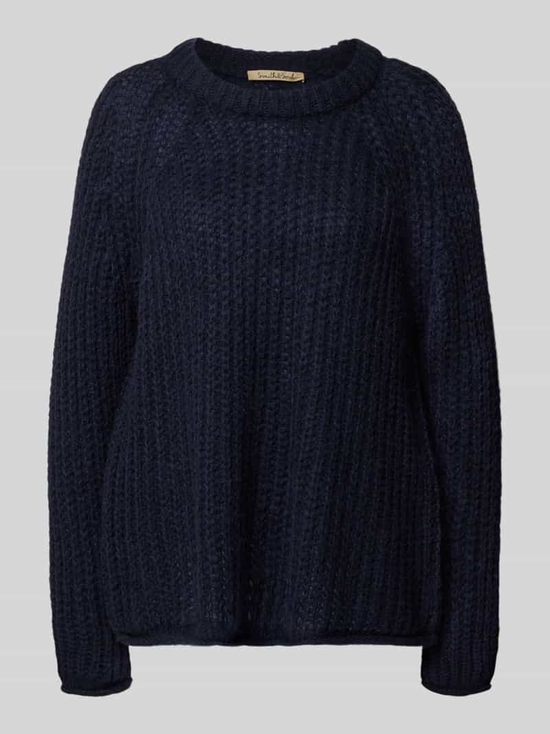 Smith and Soul Gebreide pullover met wol en mohair model 'Raglan'