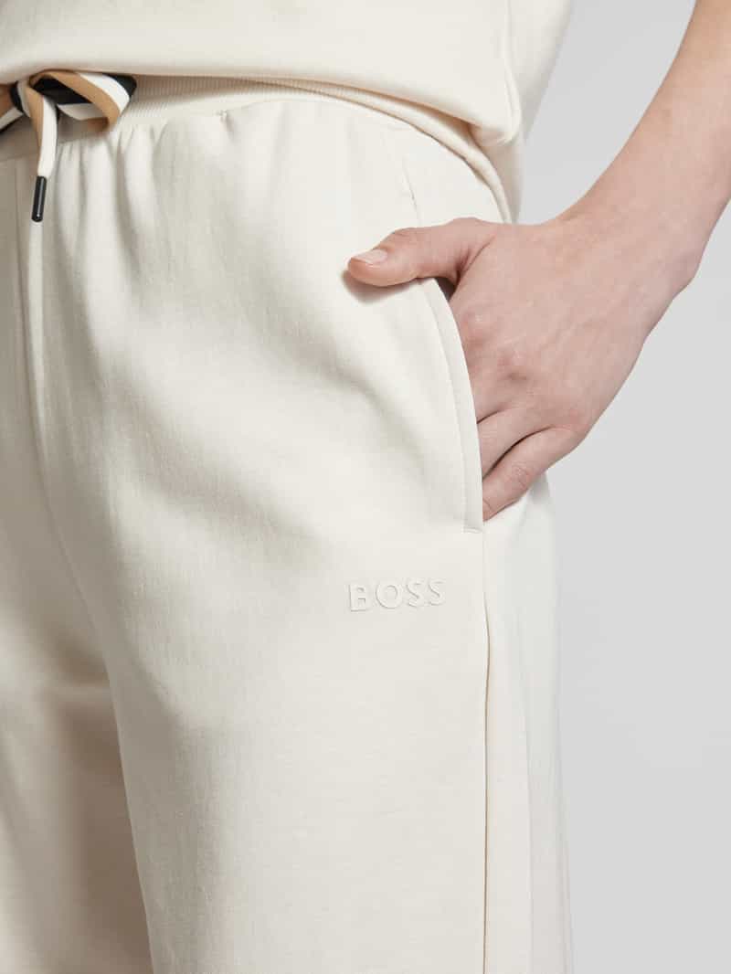 Boss Relaxed fit sweatpants met tunnelkoord model 'STRIPE'