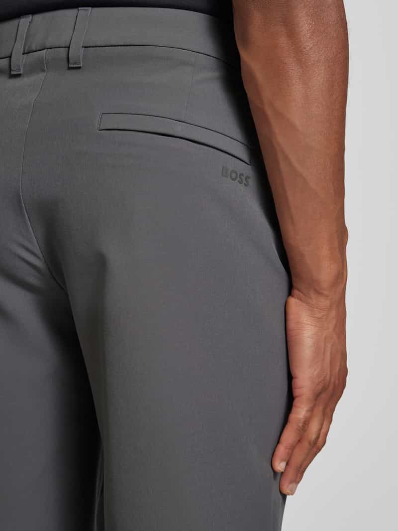 BOSS Green Regular fit korte broek met ceintuurlussen model 'Commuter'