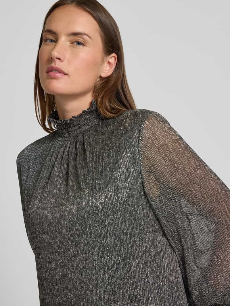 MOS MOSH Blouseshirt met opstaande kraag model 'Ximena'